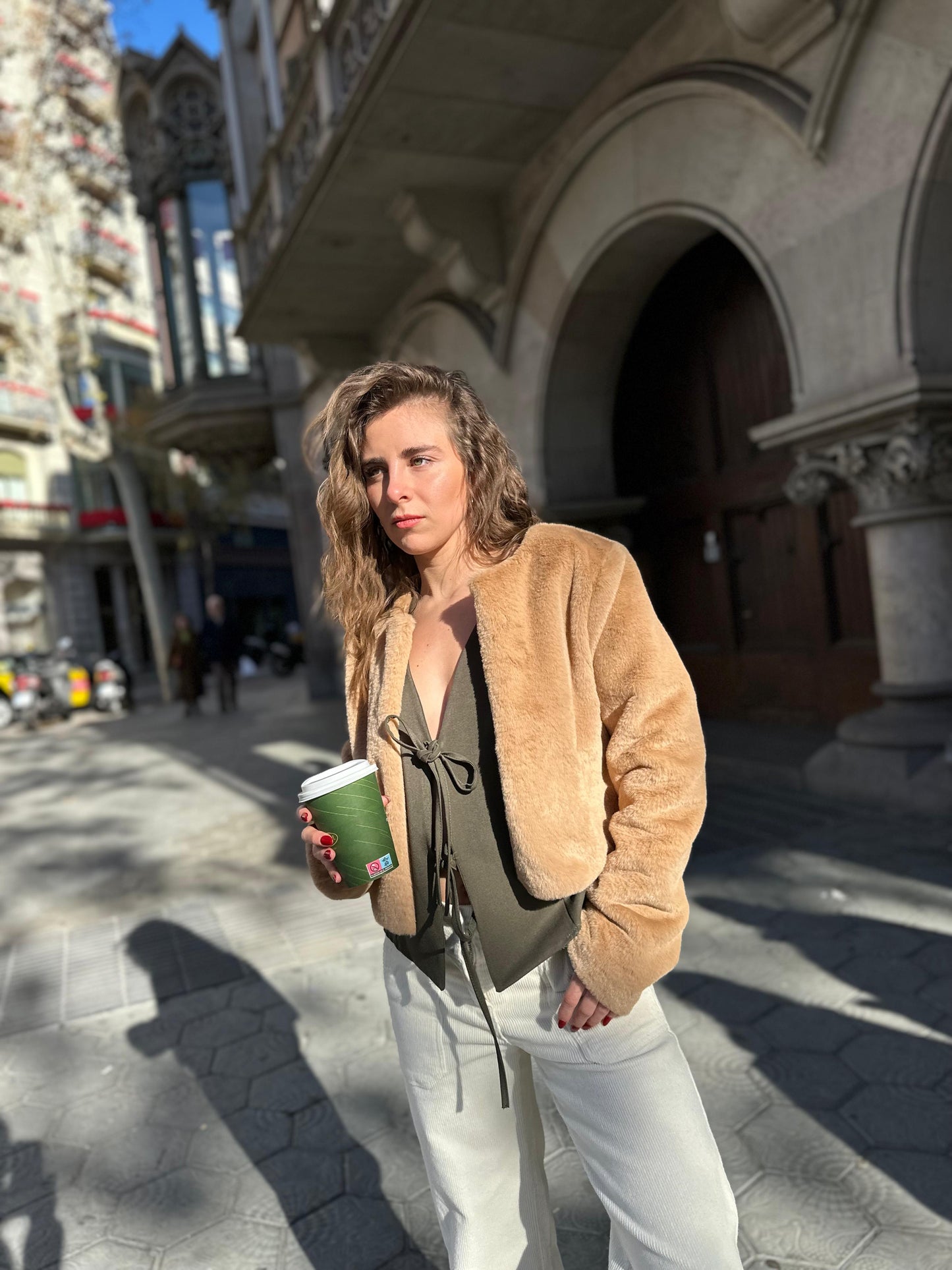 chamarra efecto pelo Zoe