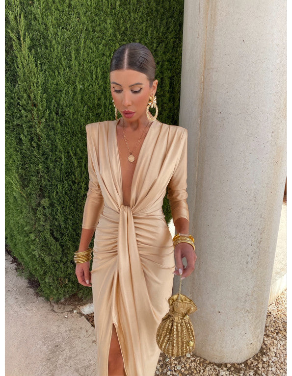 Estefy Manga larga Champagne